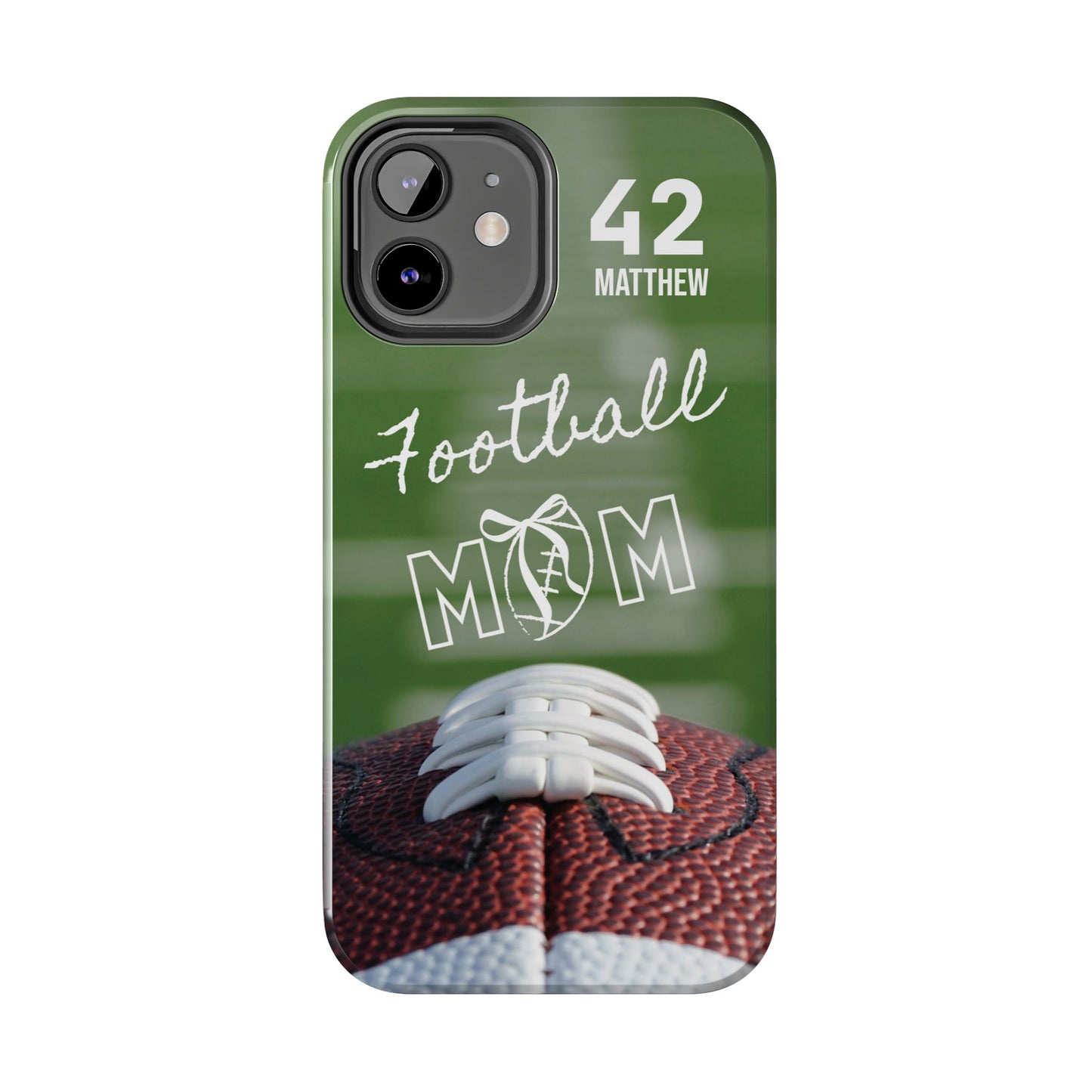 Custom Football Mom Phone Case, Personalized Sports Mom Gift with Player Name & Number, Compatible with Top Phone Models, Free Shipping π