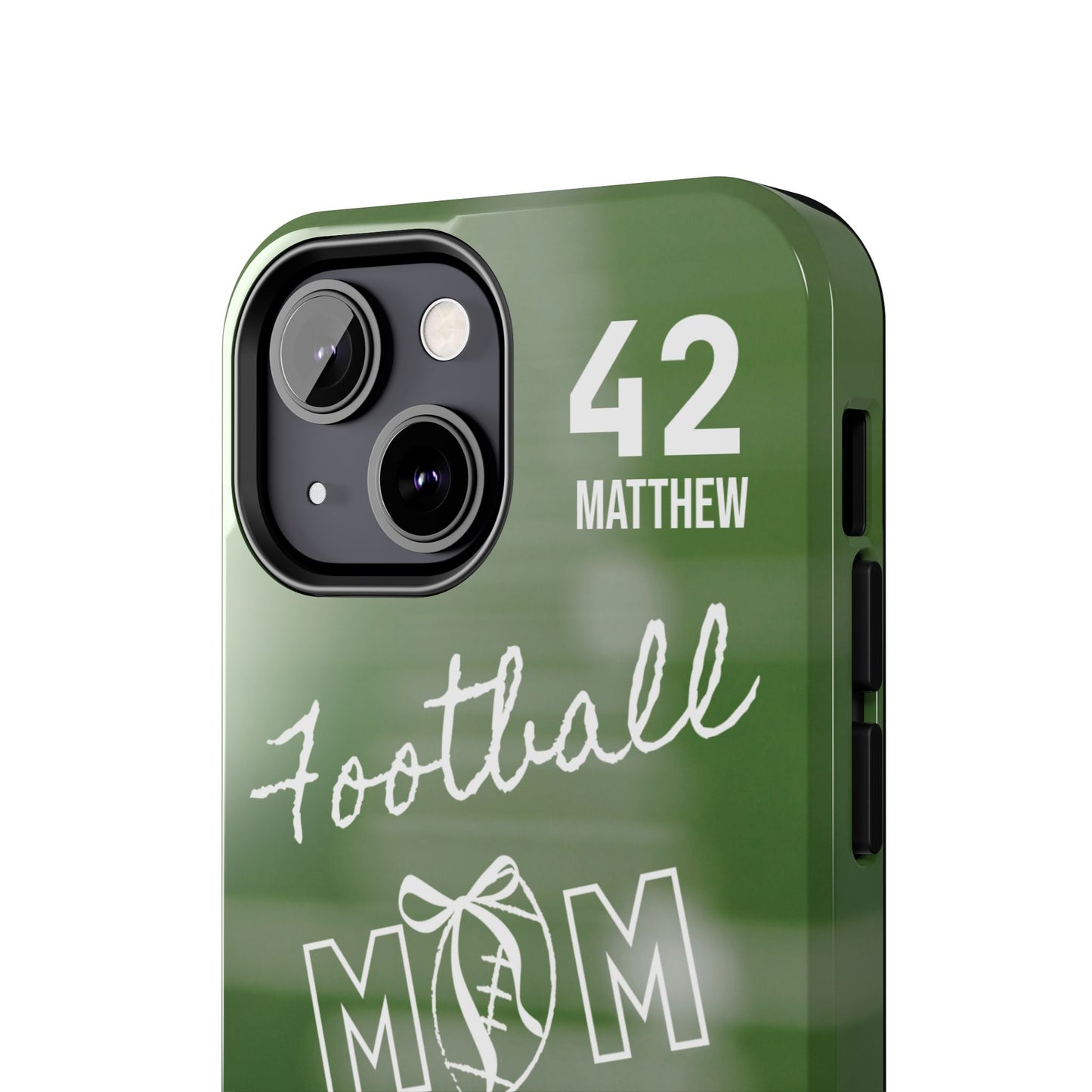 Custom Football Mom Phone Case, Personalized Sports Mom Gift with Player Name & Number, Compatible with Top Phone Models, Free Shipping π