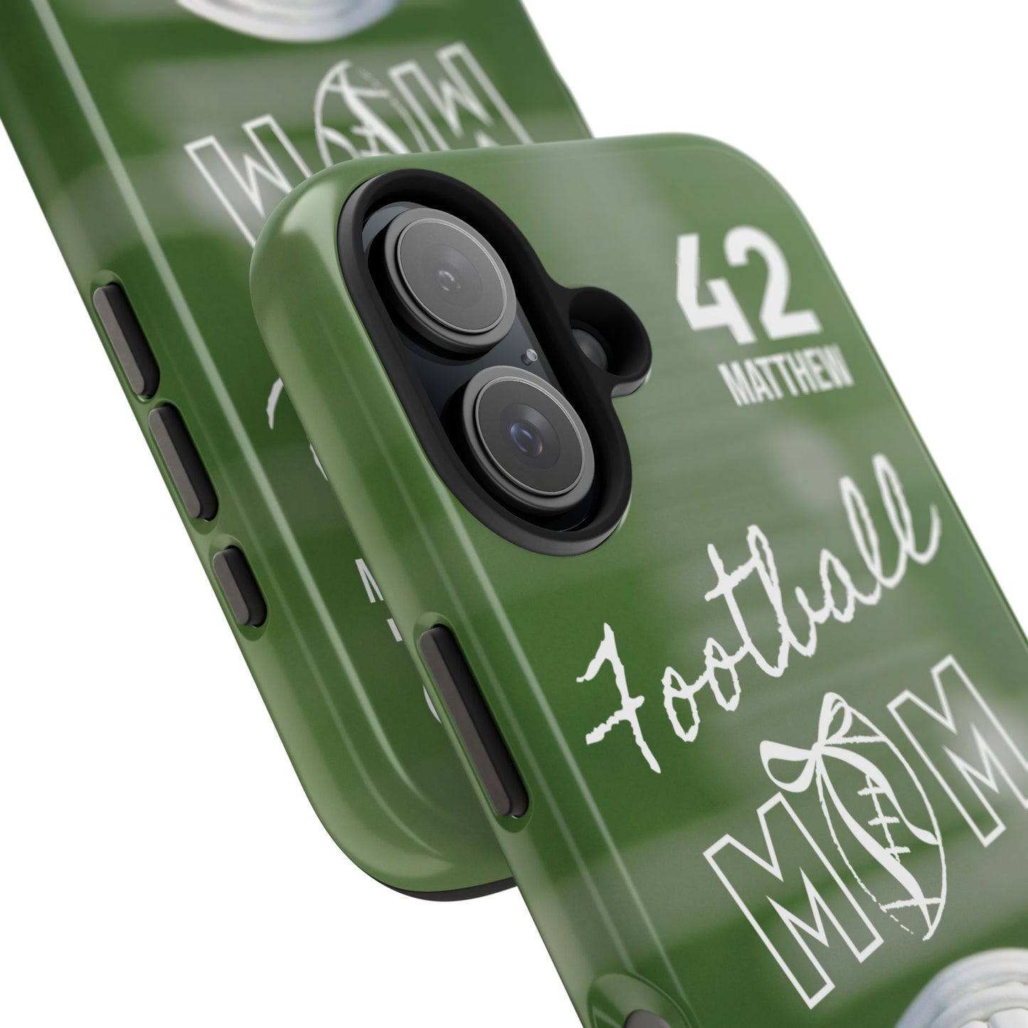 Custom Football Mom Phone Case, Personalized Sports Mom Gift with Player Name & Number, Compatible with Top Phone Models, Free Shipping π
