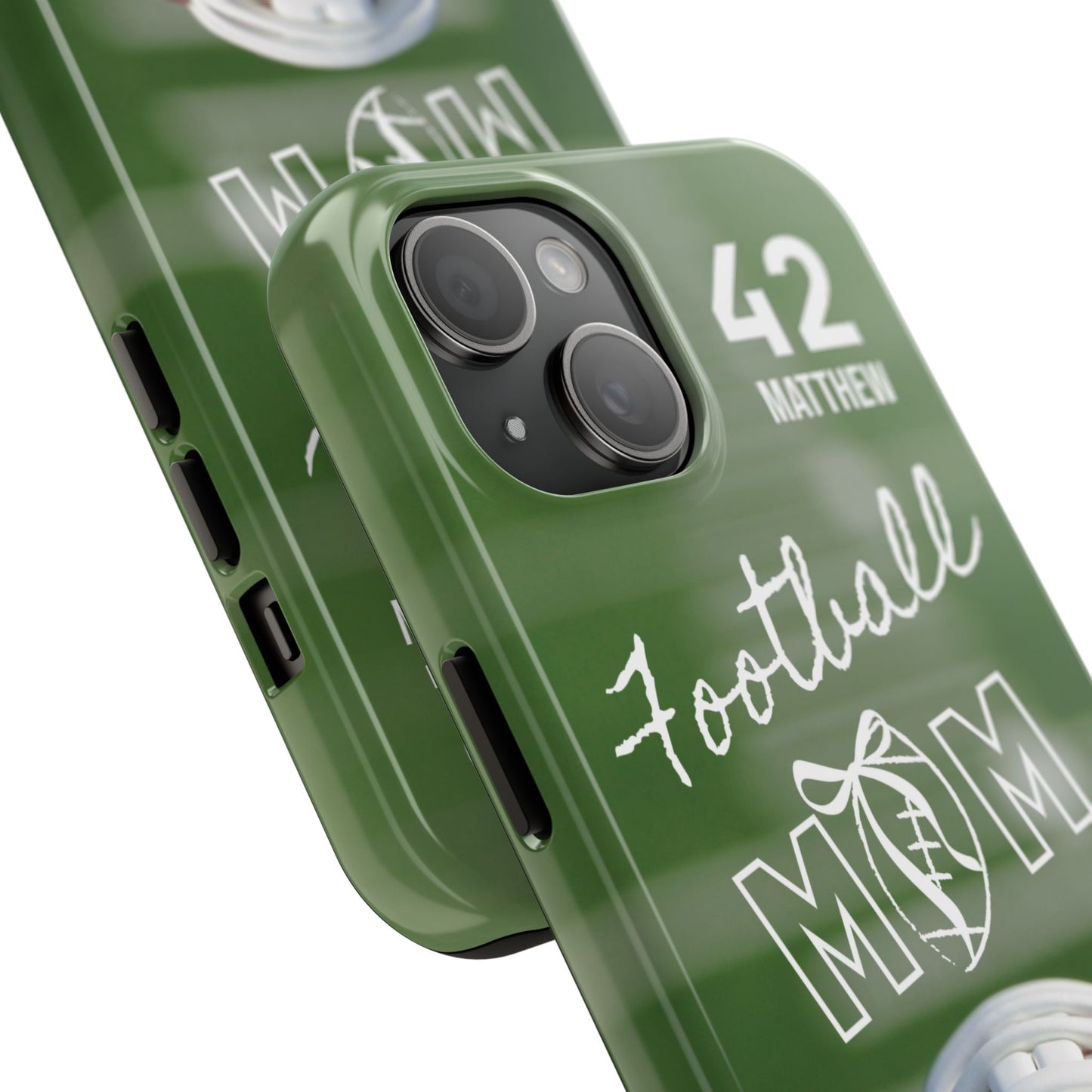 Custom Football Mom Phone Case, Personalized Sports Mom Gift with Player Name & Number, Compatible with Top Phone Models, Free Shipping π