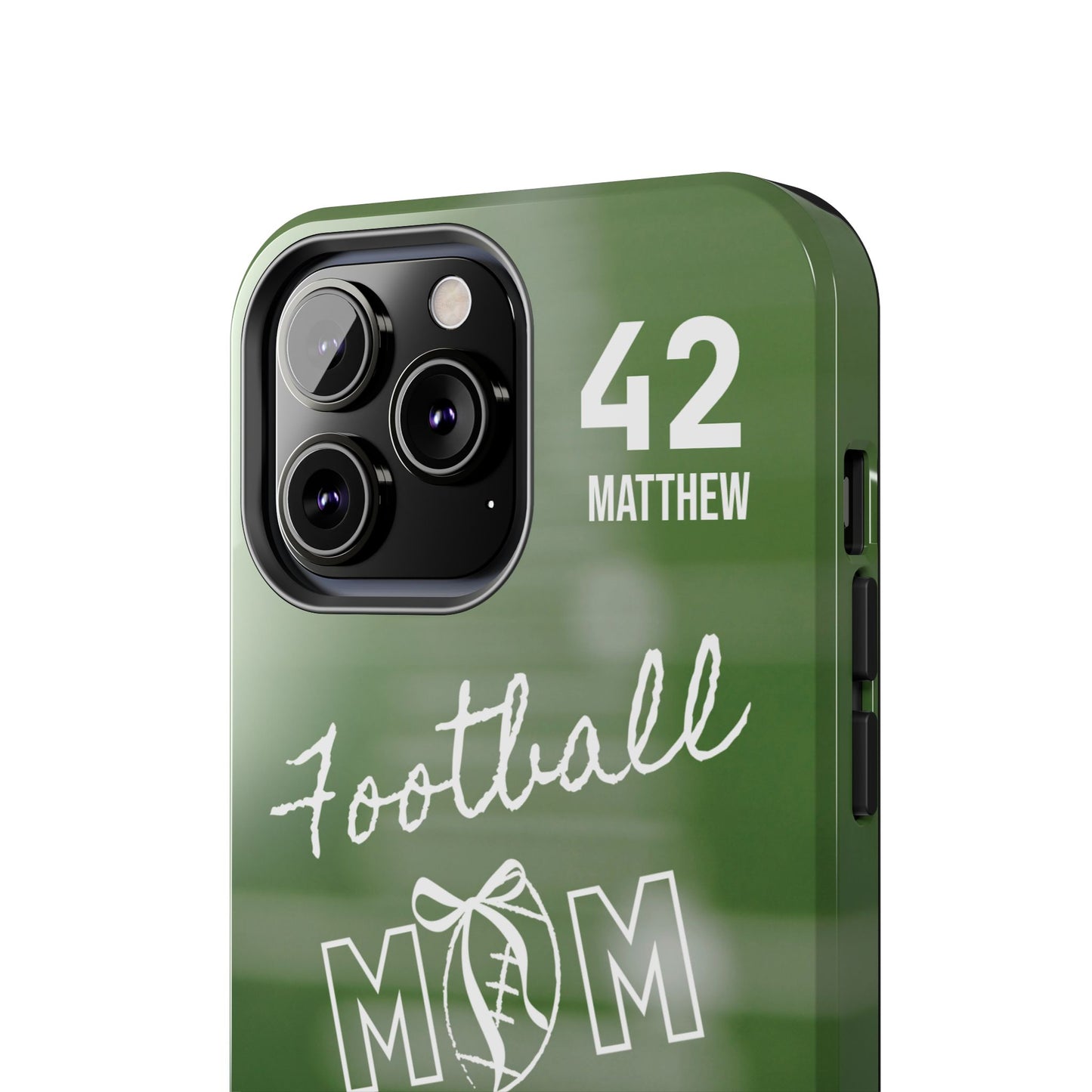 Custom Football Mom Phone Case, Personalized Sports Mom Gift with Player Name & Number, Compatible with Top Phone Models, Free Shipping π