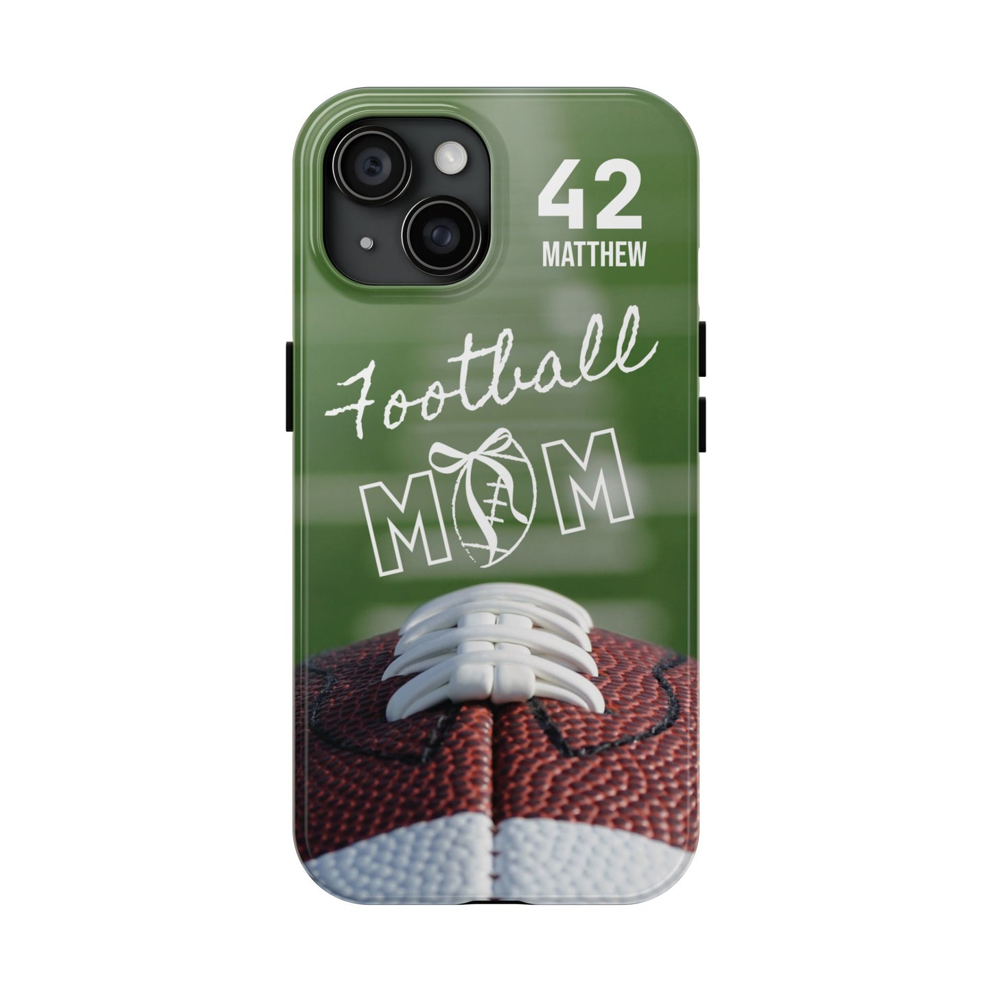 Custom Football Mom Phone Case, Personalized Sports Mom Gift with Player Name & Number, Compatible with Top Phone Models, Free Shipping π