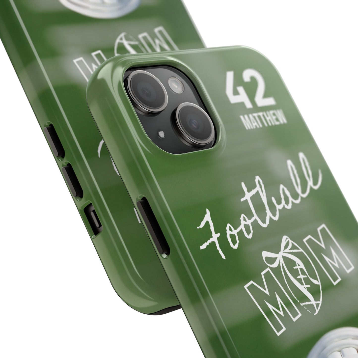Custom Football Mom Phone Case, Personalized Sports Mom Gift with Player Name & Number, Compatible with Top Phone Models, Free Shipping π