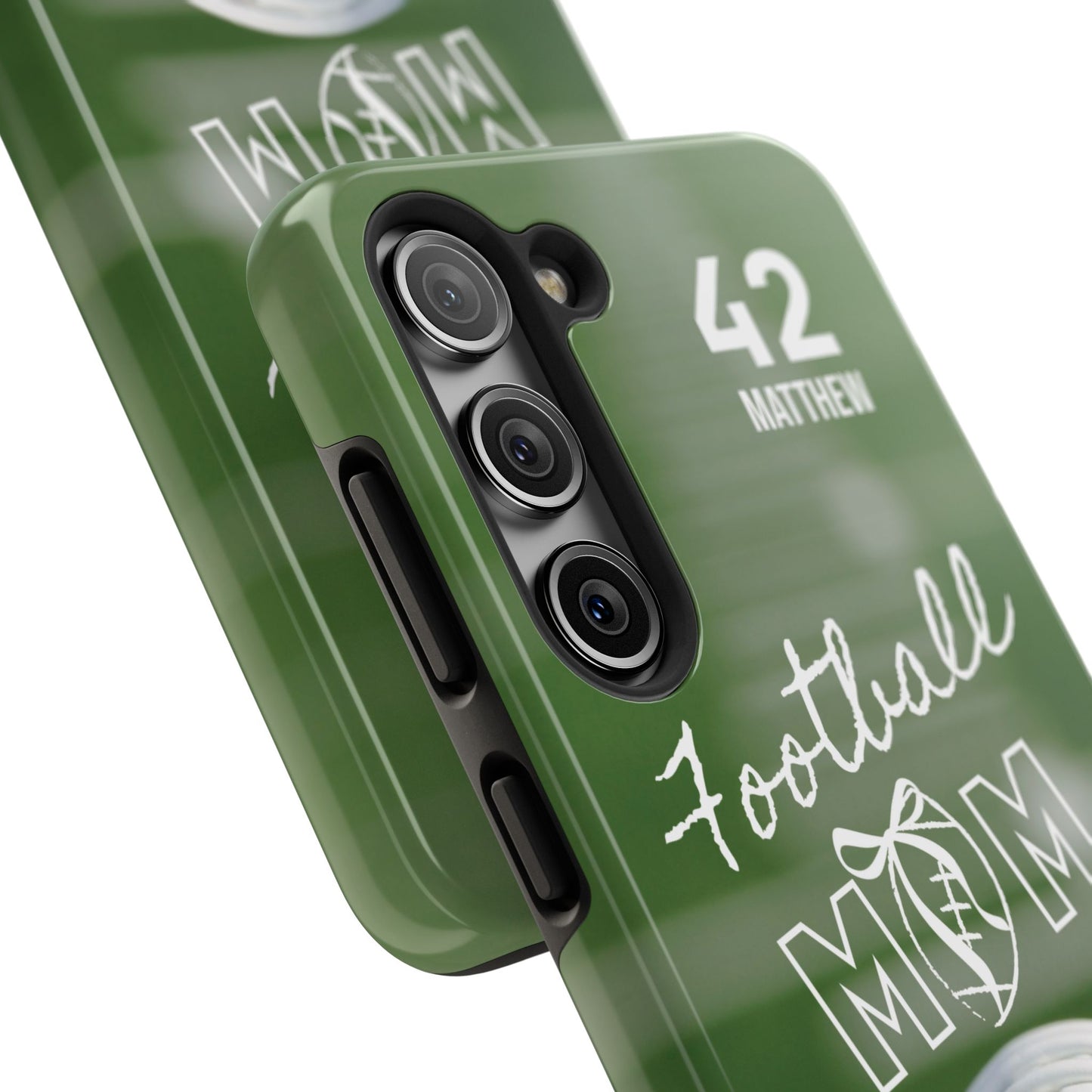 Custom Football Mom Phone Case, Personalized Sports Mom Gift with Player Name & Number, Compatible with Top Phone Models, Free Shipping π