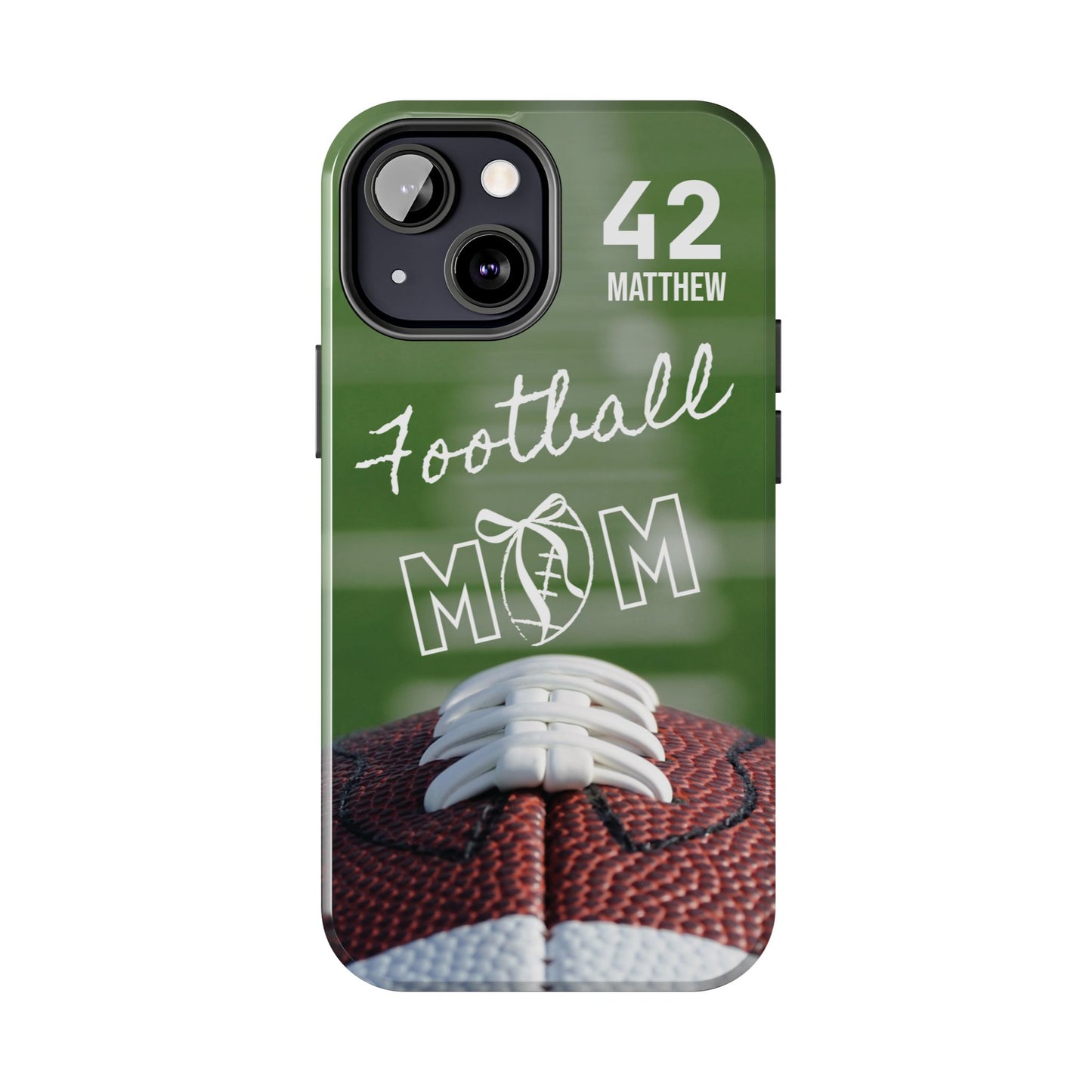 Custom Football Mom Phone Case, Personalized Sports Mom Gift with Player Name & Number, Compatible with Top Phone Models, Free Shipping π