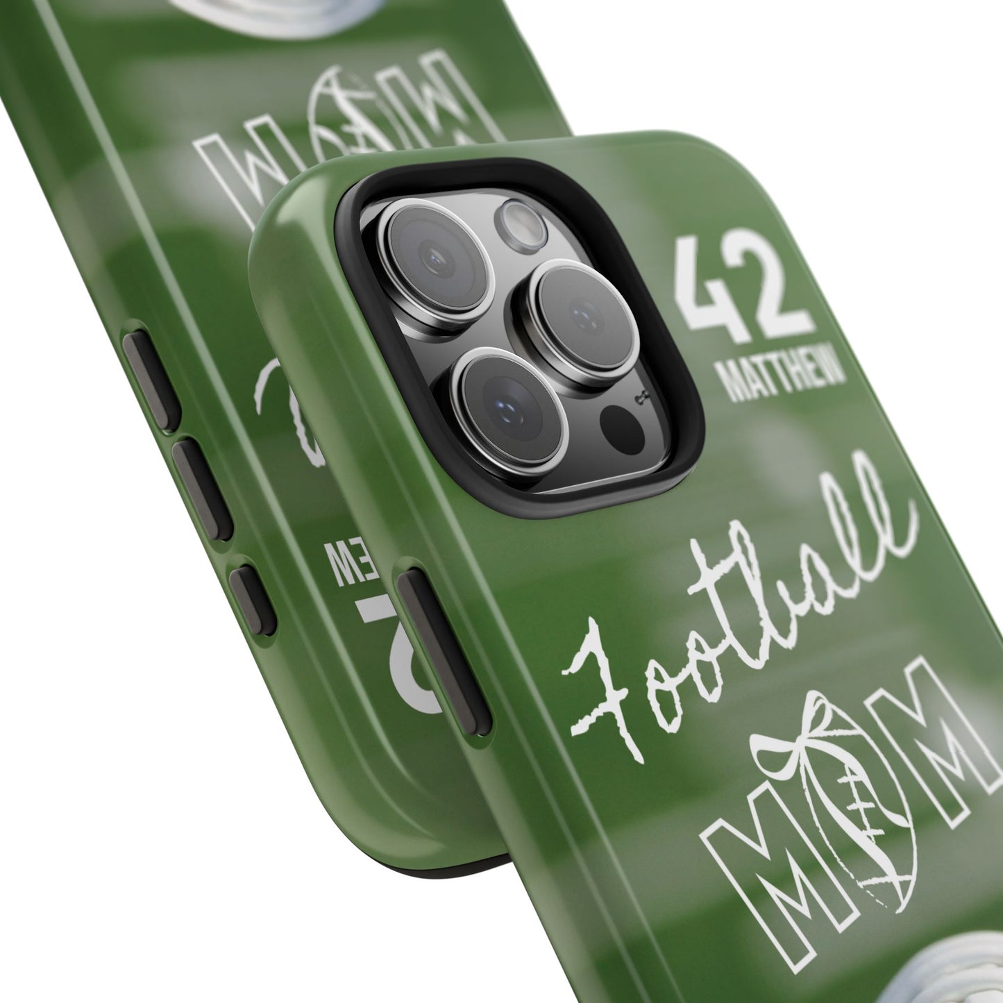 Custom Football Mom Phone Case, Personalized Sports Mom Gift with Player Name & Number, Compatible with Top Phone Models, Free Shipping π