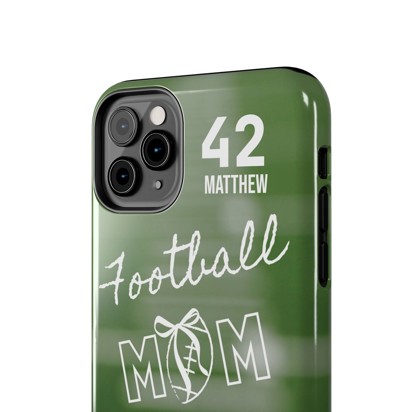 Custom Football Mom Phone Case, Personalized Sports Mom Gift with Player Name & Number, Compatible with Top Phone Models, Free Shipping π