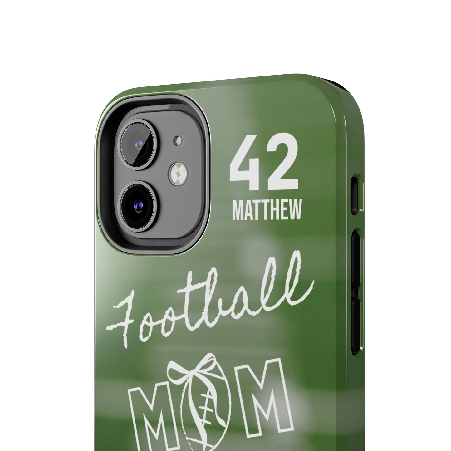 Custom Football Mom Phone Case, Personalized Sports Mom Gift with Player Name & Number, Compatible with Top Phone Models, Free Shipping π
