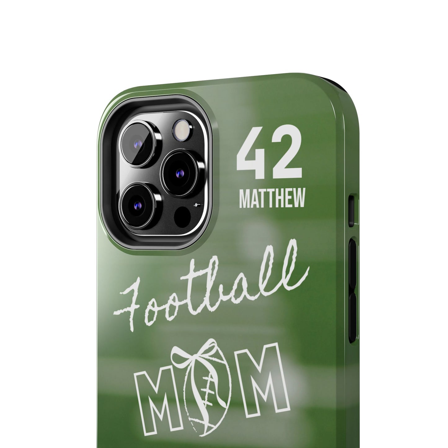 Custom Football Mom Phone Case, Personalized Sports Mom Gift with Player Name & Number, Compatible with Top Phone Models, Free Shipping π