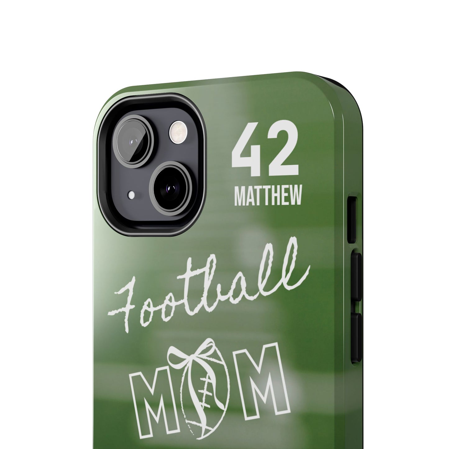 Custom Football Mom Phone Case, Personalized Sports Mom Gift with Player Name & Number, Compatible with Top Phone Models, Free Shipping π