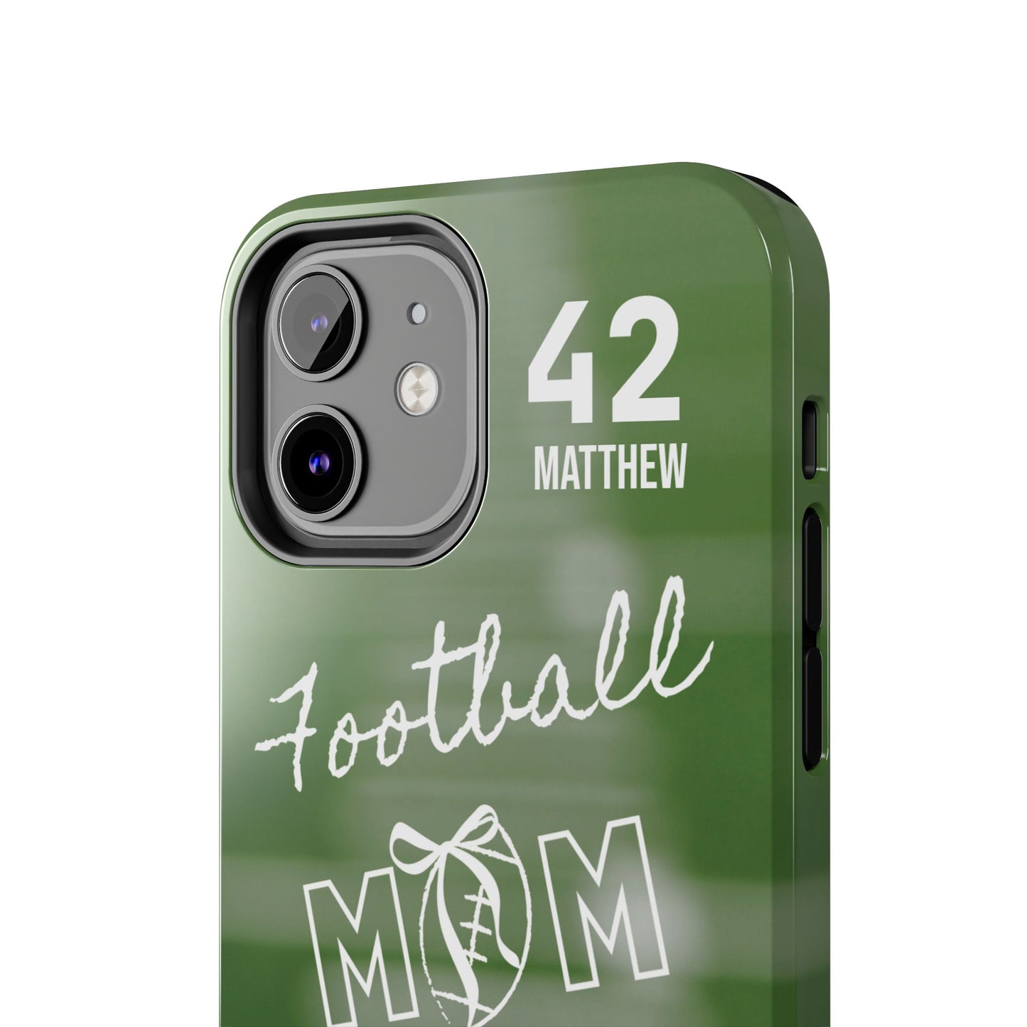 Custom Football Mom Phone Case, Personalized Sports Mom Gift with Player Name & Number, Compatible with Top Phone Models, Free Shipping π