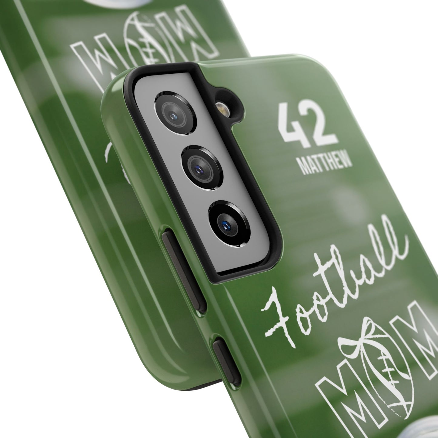 Custom Football Mom Phone Case, Personalized Sports Mom Gift with Player Name & Number, Compatible with Top Phone Models, Free Shipping π