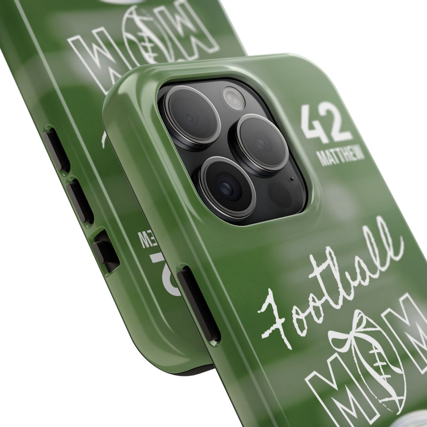 Custom Football Mom Phone Case, Personalized Sports Mom Gift with Player Name & Number, Compatible with Top Phone Models, Free Shipping π