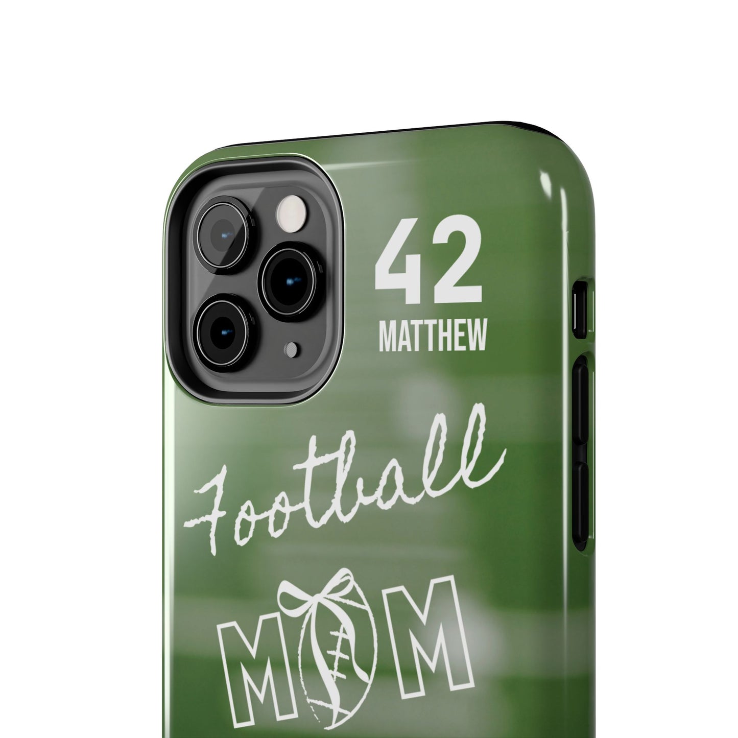 Custom Football Mom Phone Case, Personalized Sports Mom Gift with Player Name & Number, Compatible with Top Phone Models, Free Shipping π