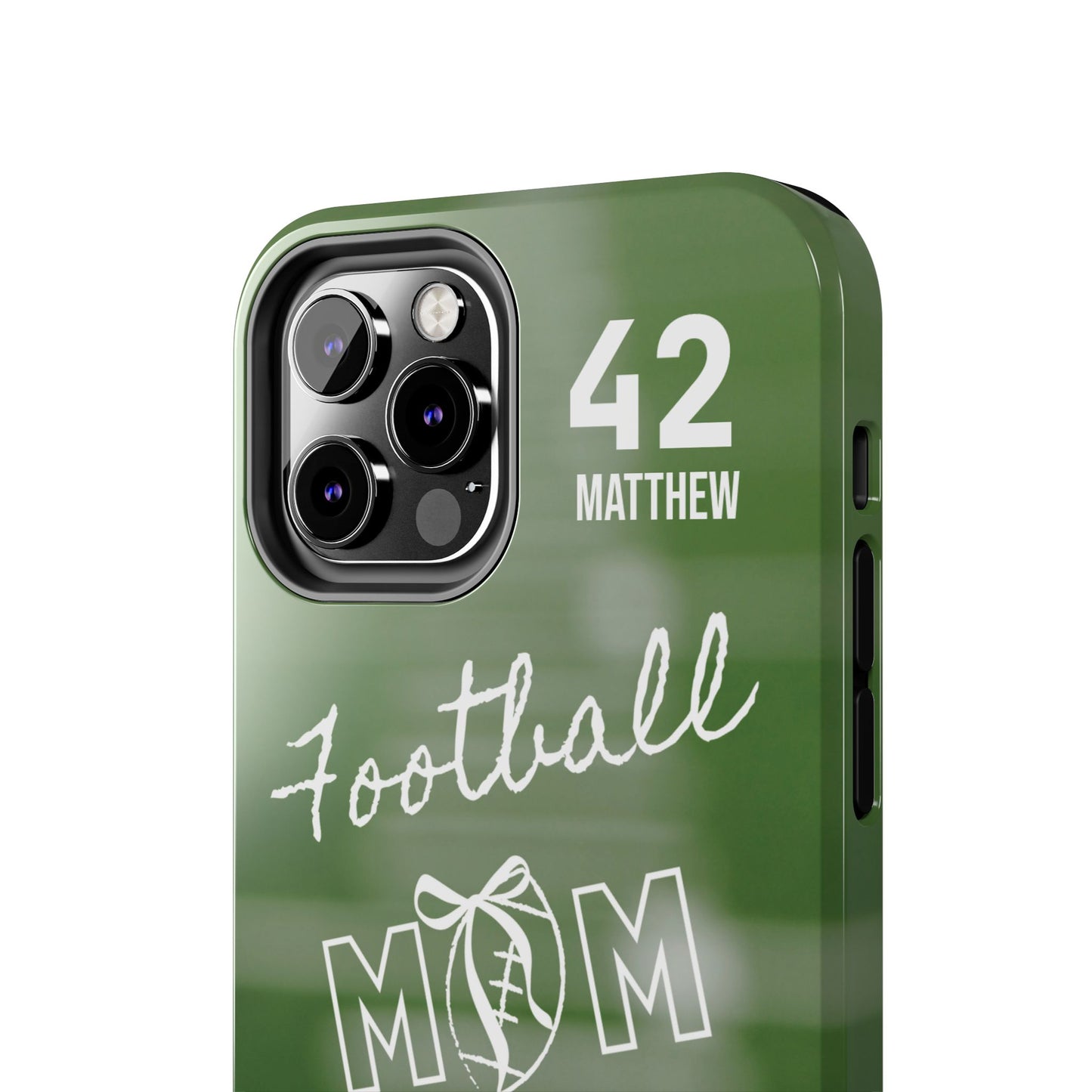 Custom Football Mom Phone Case, Personalized Sports Mom Gift with Player Name & Number, Compatible with Top Phone Models, Free Shipping π