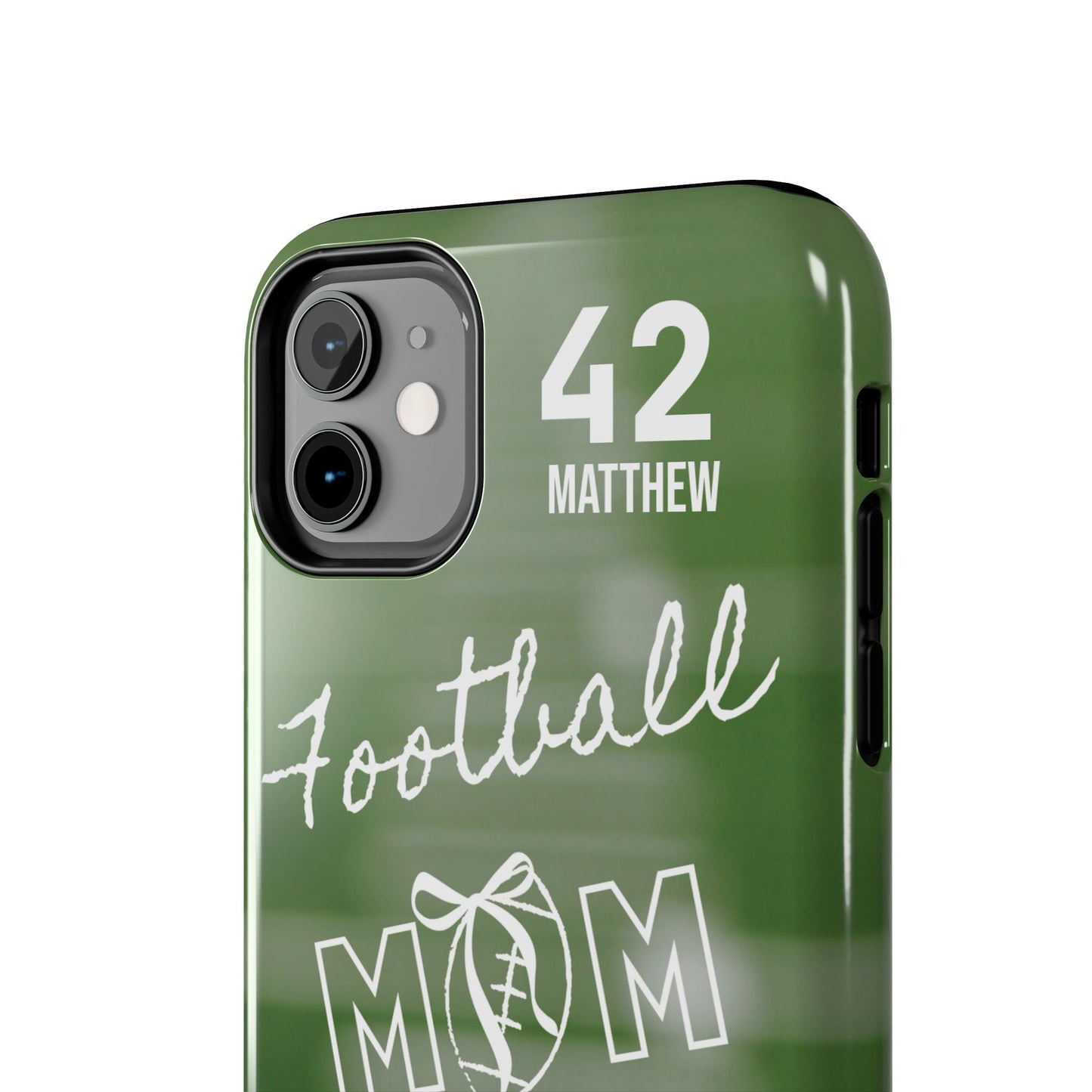 Custom Football Mom Phone Case, Personalized Sports Mom Gift with Player Name & Number, Compatible with Top Phone Models, Free Shipping π