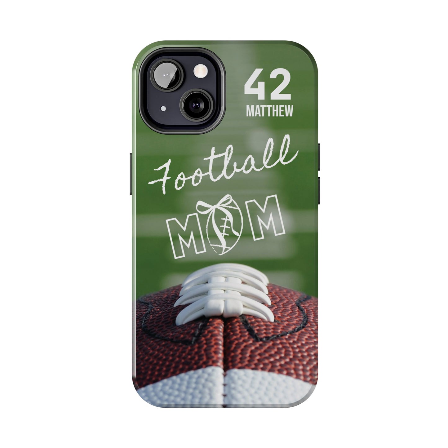 Custom Football Mom Phone Case, Personalized Sports Mom Gift with Player Name & Number, Compatible with Top Phone Models, Free Shipping π