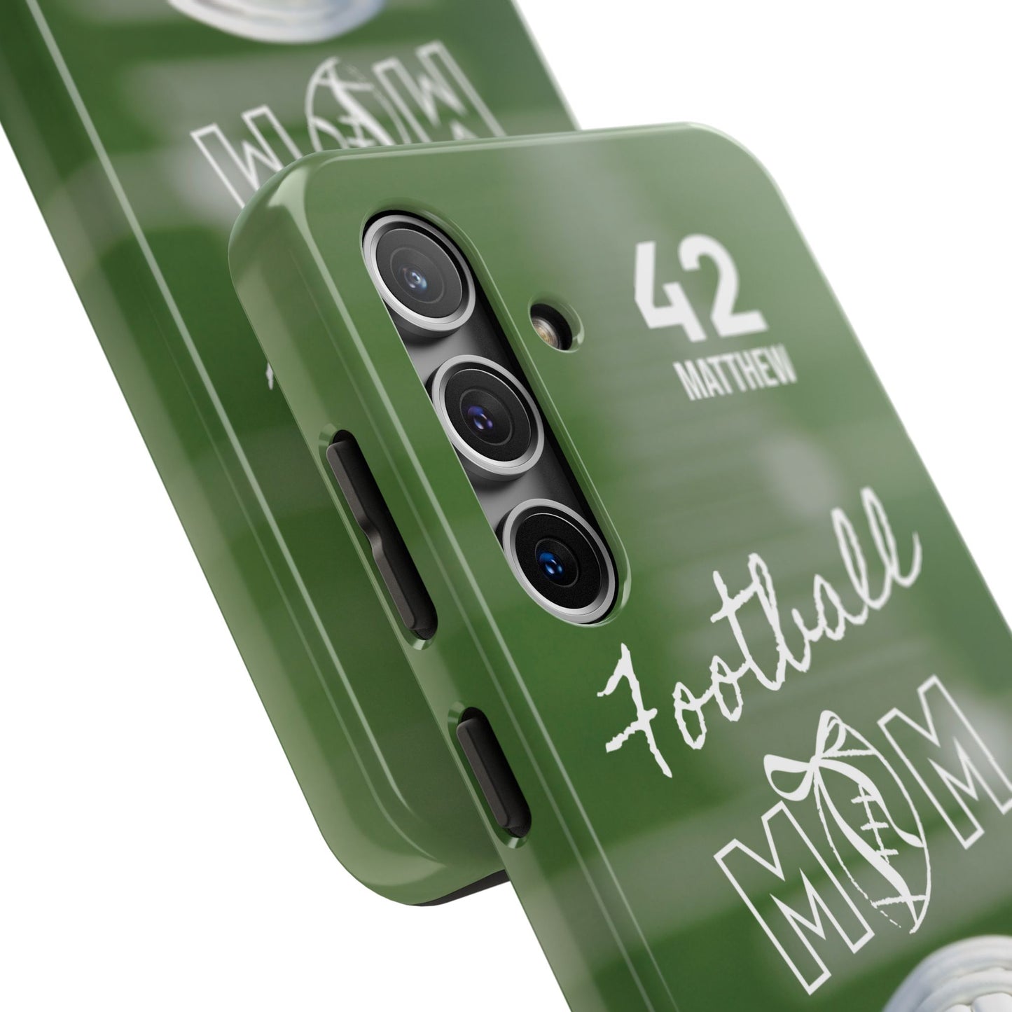 Custom Football Mom Phone Case, Personalized Sports Mom Gift with Player Name & Number, Compatible with Top Phone Models, Free Shipping π