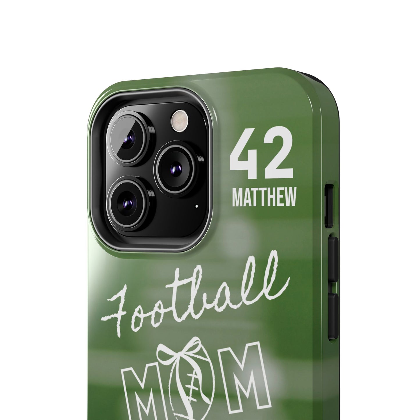 Custom Football Mom Phone Case, Personalized Sports Mom Gift with Player Name & Number, Compatible with Top Phone Models, Free Shipping π