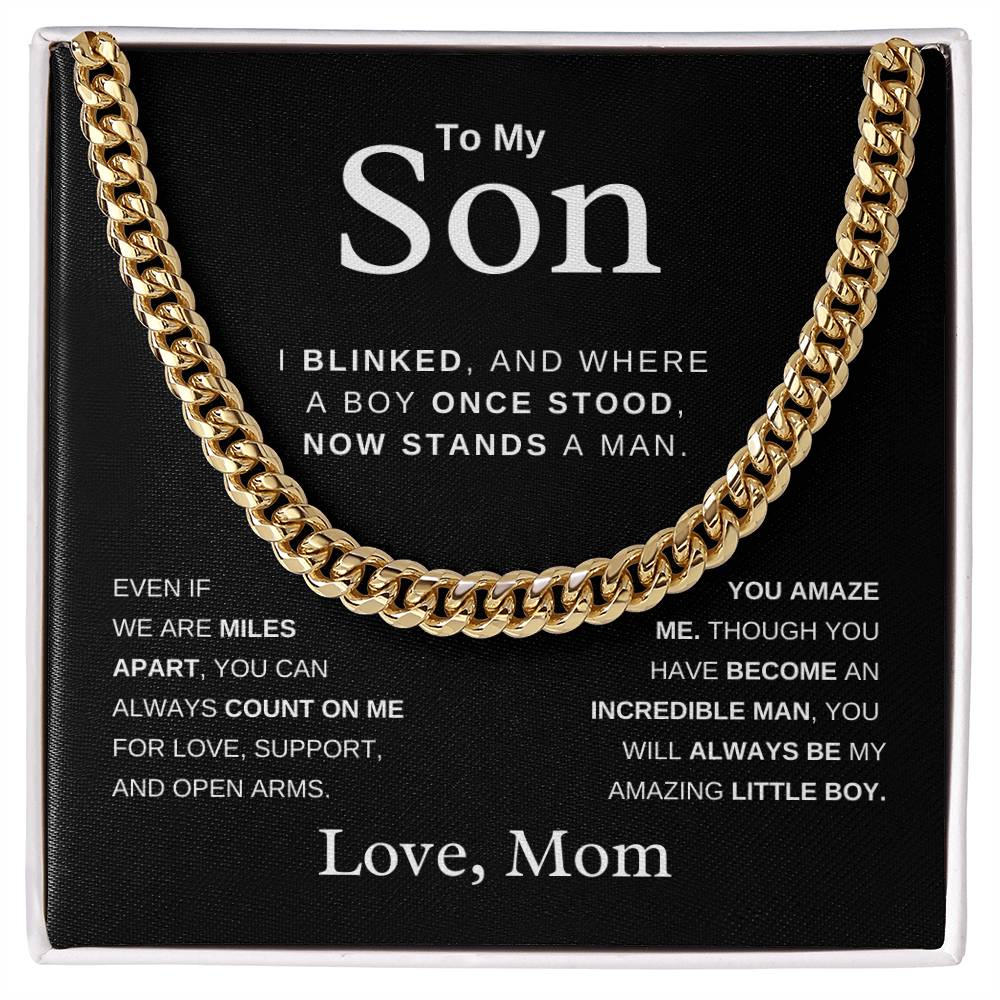 To My Son From Mom - Always Count On Me