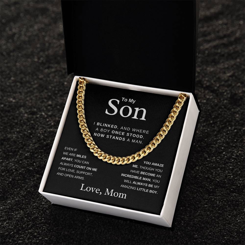 To My Son From Mom - Always Count On Me