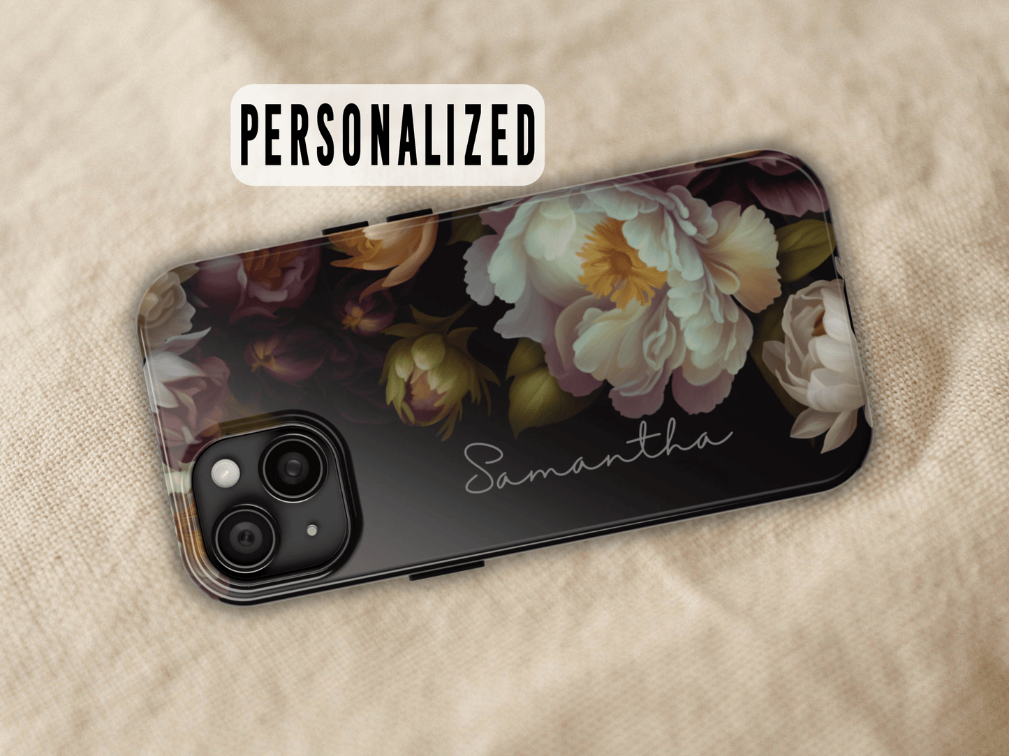 Personalized Floral Phone Case For Her, Free Shipping 🎉