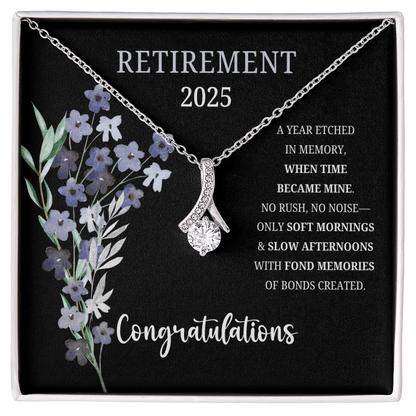 Elegant Retirement Necklace for Women – 2025 Retirement Gift