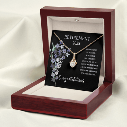 Elegant Retirement Necklace for Women – 2025 Retirement Gift